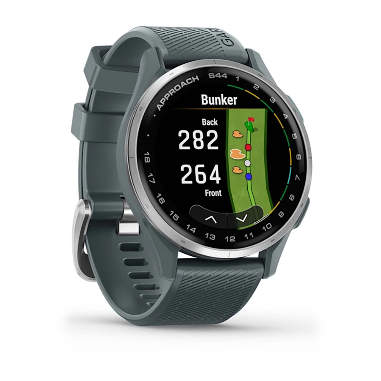 Garmin Approach S44 GPSウォッチ Garmin Approach® S44 (Black Band) Golf GPS watch — covers